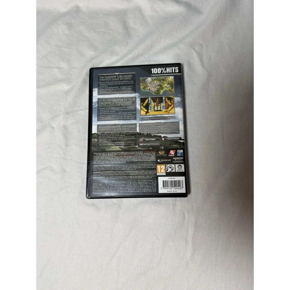 Sid Meier's Civilization V Game of the Year Edition PC DVD-ROM 2K Games Strategy